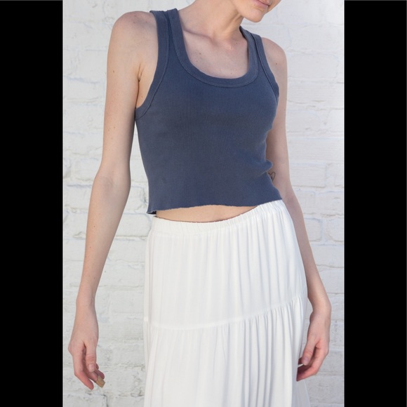 Brandy Melville Tops Brandy Melville Blue Connor Tank Top Poshmark